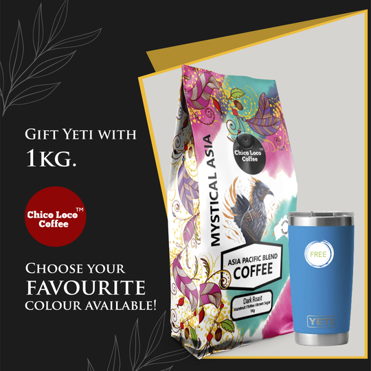 Buy 1kg  DARK ROAST Get a Gift Yeti 10 oz